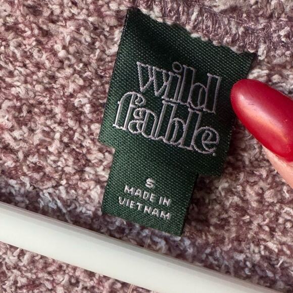 48. WILD FABLE | NWT Plush Adjustable Crop Long Sleeve SZ:S - Picture 8 of 8